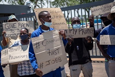 This is South Africa’s official unemployment rate for the first quarter of 2022