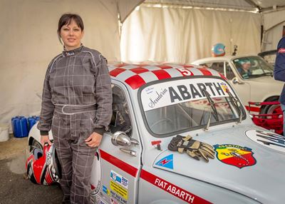 Anita en Abarth