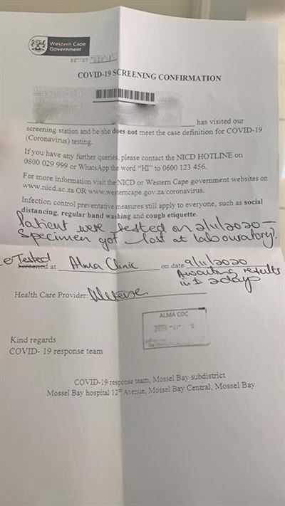 Missing Covid-19 samples a concern