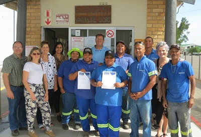 Stilbaai Sakekamer vereer werkers by karavaanparke