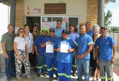 Stilbaai Sakekamer vereer werkers by karavaanparke
