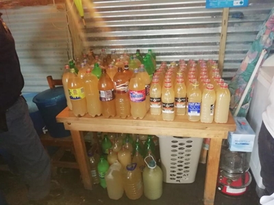 Thembalethu police confiscate illegal liquor