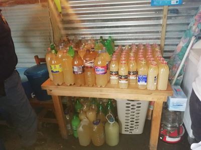 Thembalethu police confiscate illegal liquor
