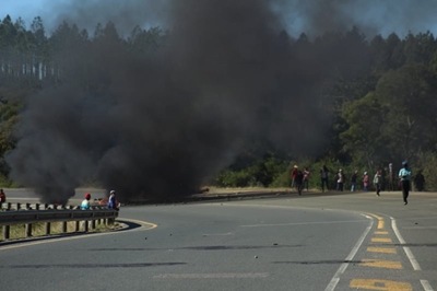 N2 closed due to protests again
