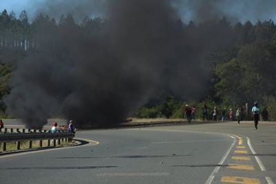 N2 closed due to protests again