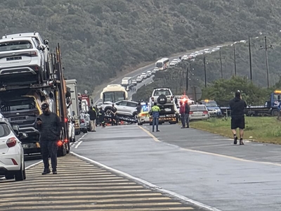 N2 traffic disrupted following major accident near Sedgefield Bridge