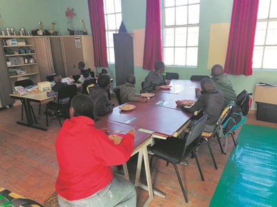 Kids just love their improved facilities at Ikamva School