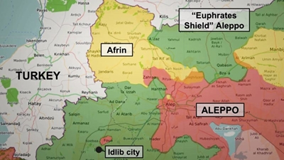 Syria war: Thousands flee twin offensives in Afrin and Ghouta