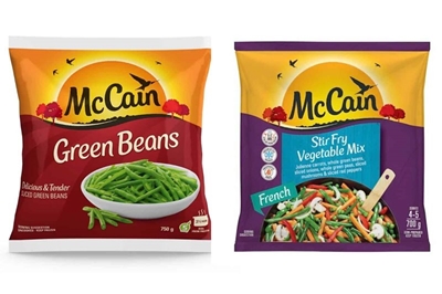Frozen beans, stir fry recalled by McCain after glass found in limited batch