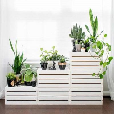 Nine ways to use wooden crates
