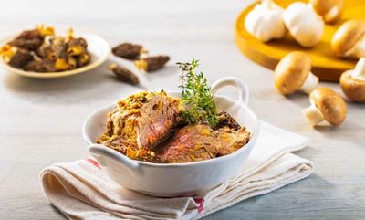 What’s for dinner?  Beef tenderloin and mushroom stew