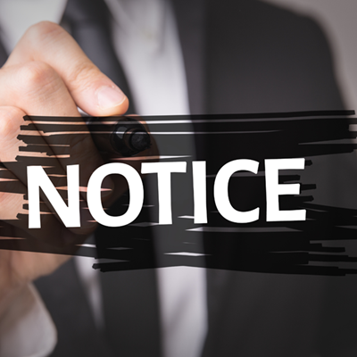 Notice calling for the inspection of  the 1st  supplementary valuation rolls 2024-2029