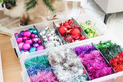 Ways to store holiday decorations