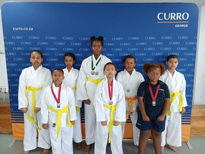 Young karatekas perform at JKA tournament