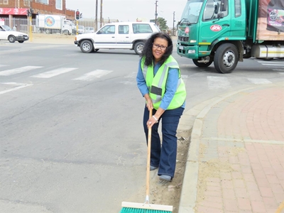 Cleaning Themba's streets