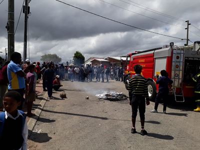 Protesaksie in New Dawn Park
