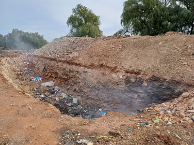 Oos-Kaapse vullisterreine in haglike toestand