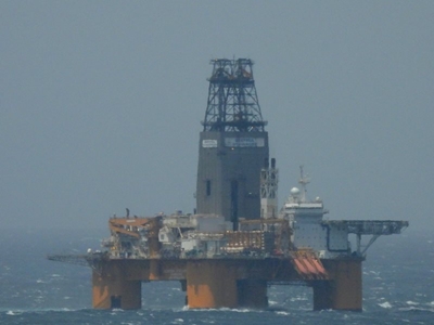 Rig leaves Mossel Bay