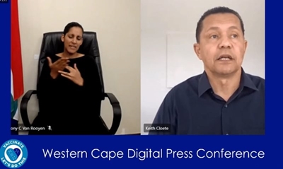  Oxygen use, hospitalisations in W Cape up