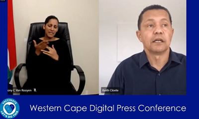  Oxygen use, hospitalisations in W Cape up