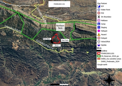 Firefighting efforts ongoing at Oudemuragie and De Rust areas