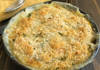 What’s for dinner? Fish and vegetable crumble pie