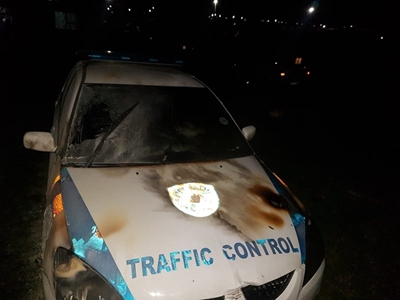Vehicles set alight