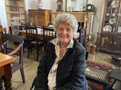 After 53 years Eira still has a passion for antiques