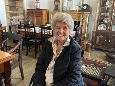 After 53 years Eira still has a passion for antiques