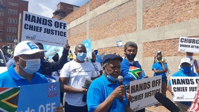 ACDP pickets at ConCourt in support of Mogoeng