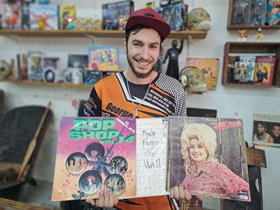 Youth enjoying the vinyl vibe