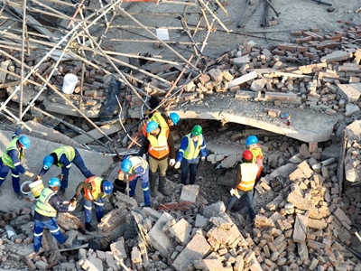 Victoria Street disaster site a no-fly zone