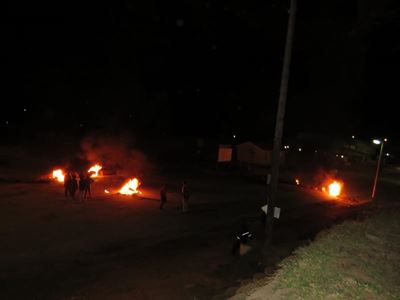 Concordie residents close roads