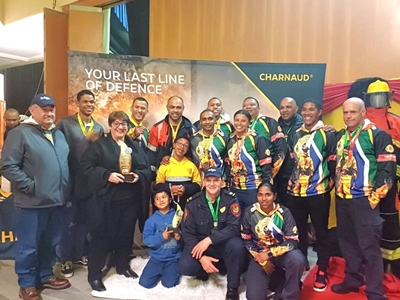 Garden Route District Municipality's Emile Conrad wins again during the 'Toughest Firefighter Alive' Competition