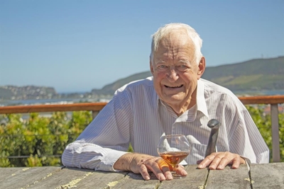 Double toast to Knysna living legend's brandy