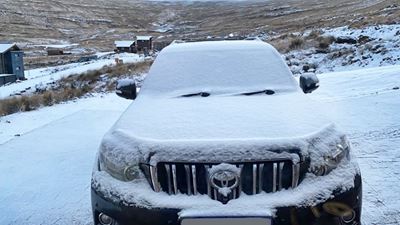 Snow transforms Southern Africa into a winter wonderland
