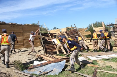 Shacks demolished in Thembalethu