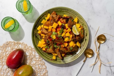 What’s for dinner? Mango and lime sticky chicken wings