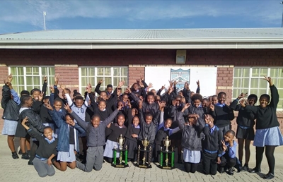 Isibane Primary choir singing at provincial level