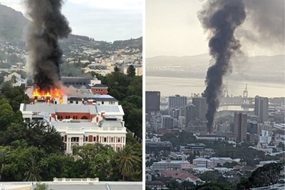Parliament on fire, several buildings under threat