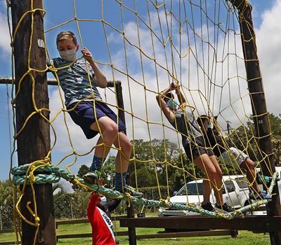 Living Ball-hindernisbaan gaan jou toets