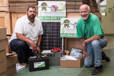 Solar power helps Agape's light shine