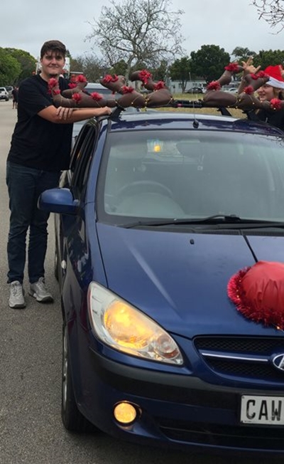 Sasha's Rudolph the Red-Nosed Getz eagerly welcomed 