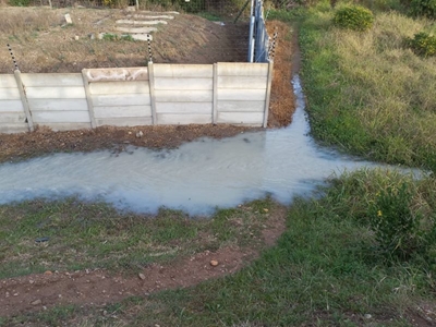Sewer pipeline attended to