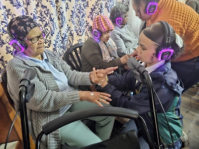 Treats for ladies at Rosemoor Old Age Home