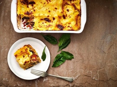 Recipe: Lentil, spinach and ricotta lasagne