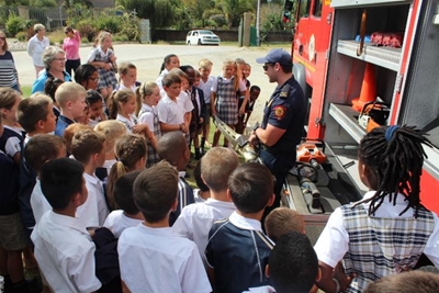 Schools visited by firefighting heroes