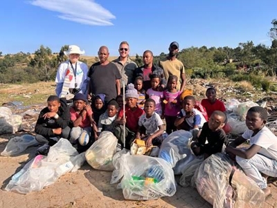 Thembalethu youth clean up river