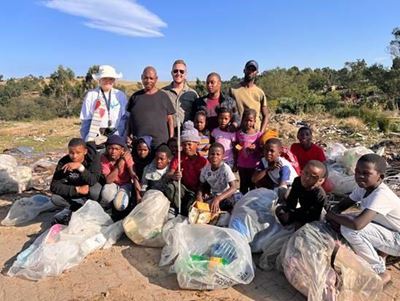 Thembalethu youth clean up river