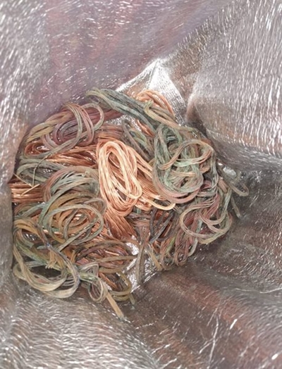 Man arrested for copper cable theft